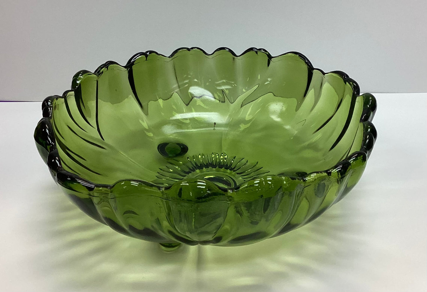 Green Glass Bowl