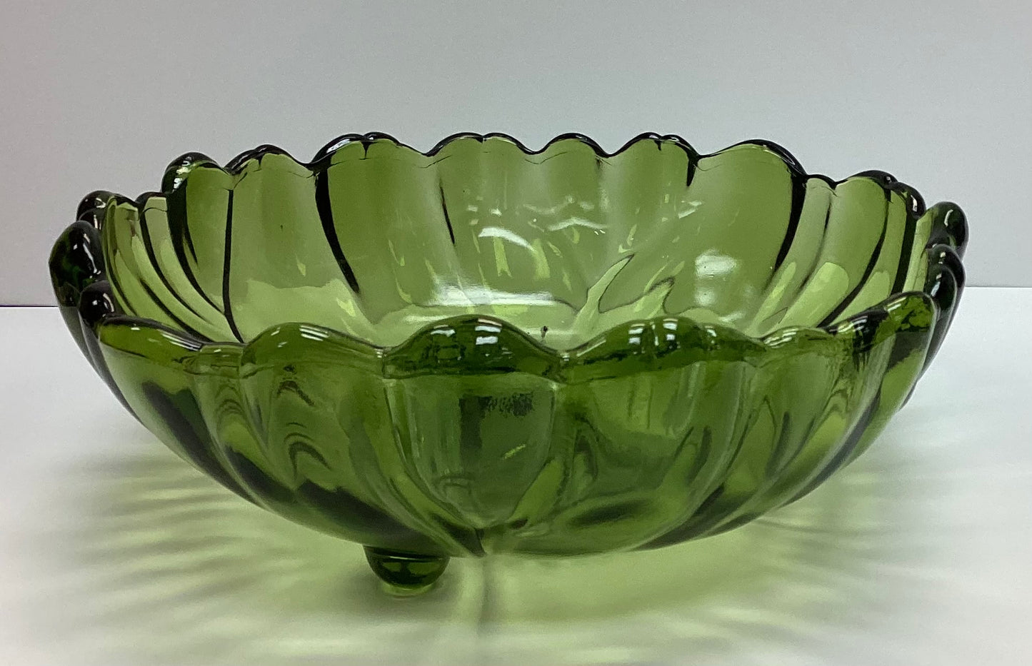 Green Glass Bowl