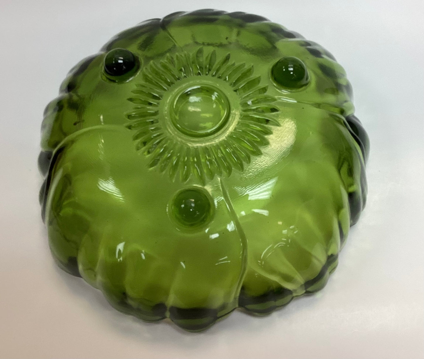 Green Glass Bowl