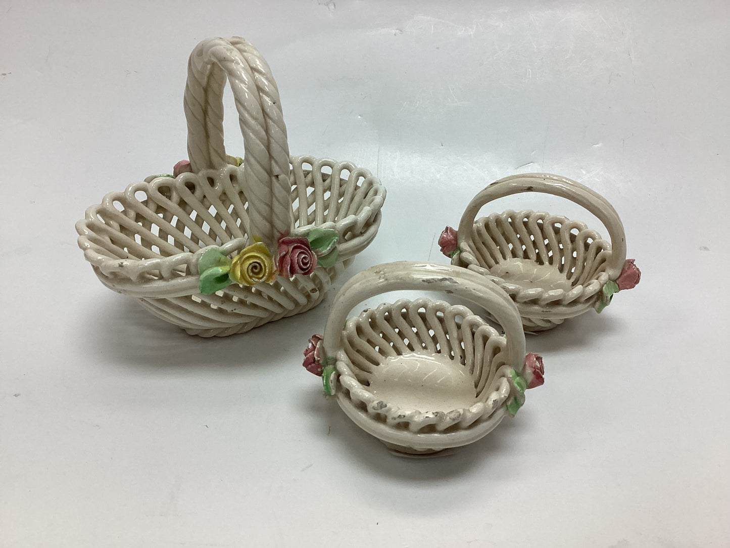 Italian Ceramic Basket Set