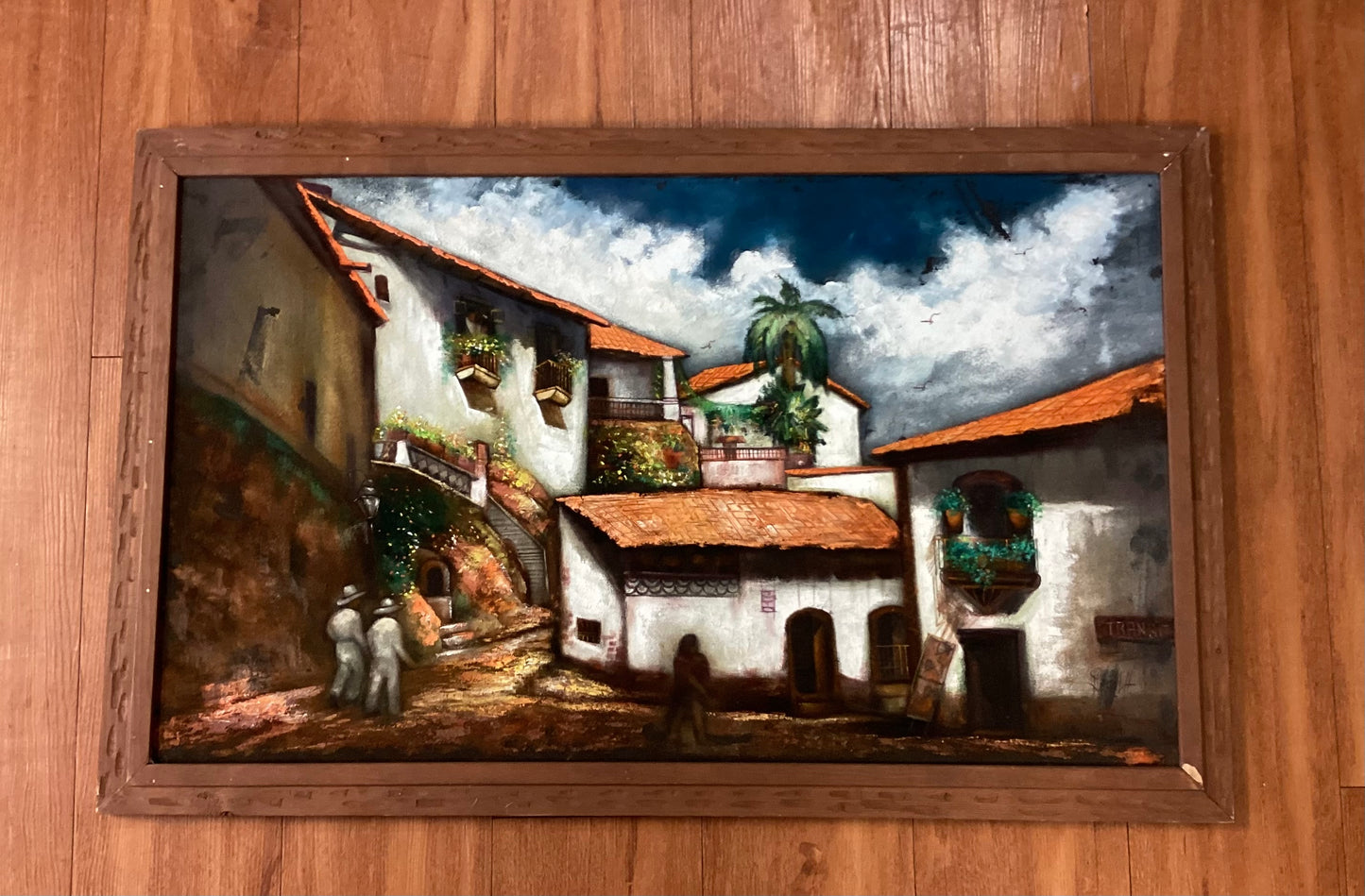 Spanish Village Scene Picture