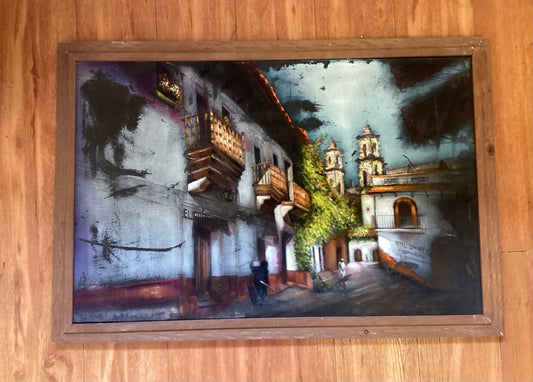 Framed Spanish Art on Canvas