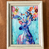 Framed Reindeer Diamond Art