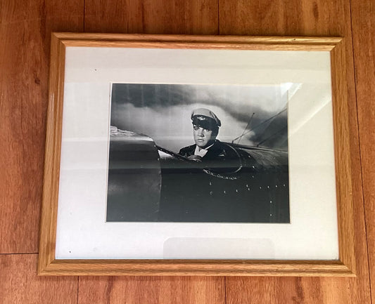 Framed Elvis Presley Pilot Picture