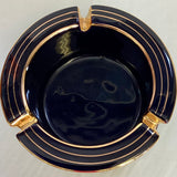 Black Grecian 24 Karat Gold Ashtray