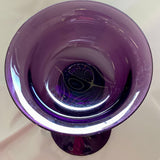 Purple Glass Pedestol