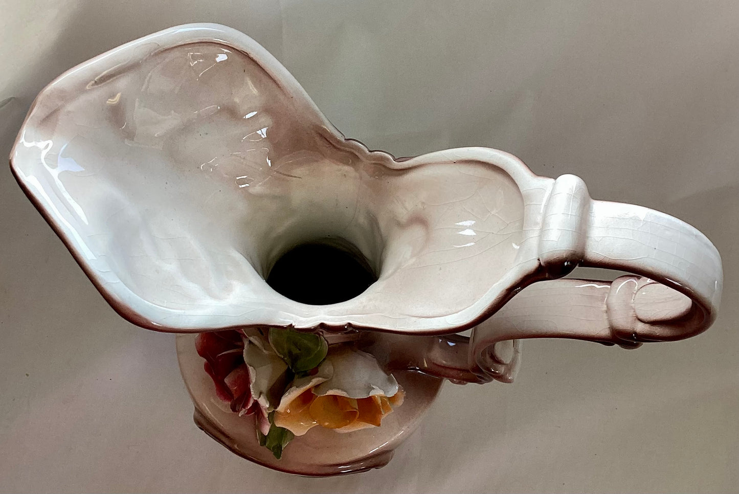 Antique Capodimonte Pitcher Vase