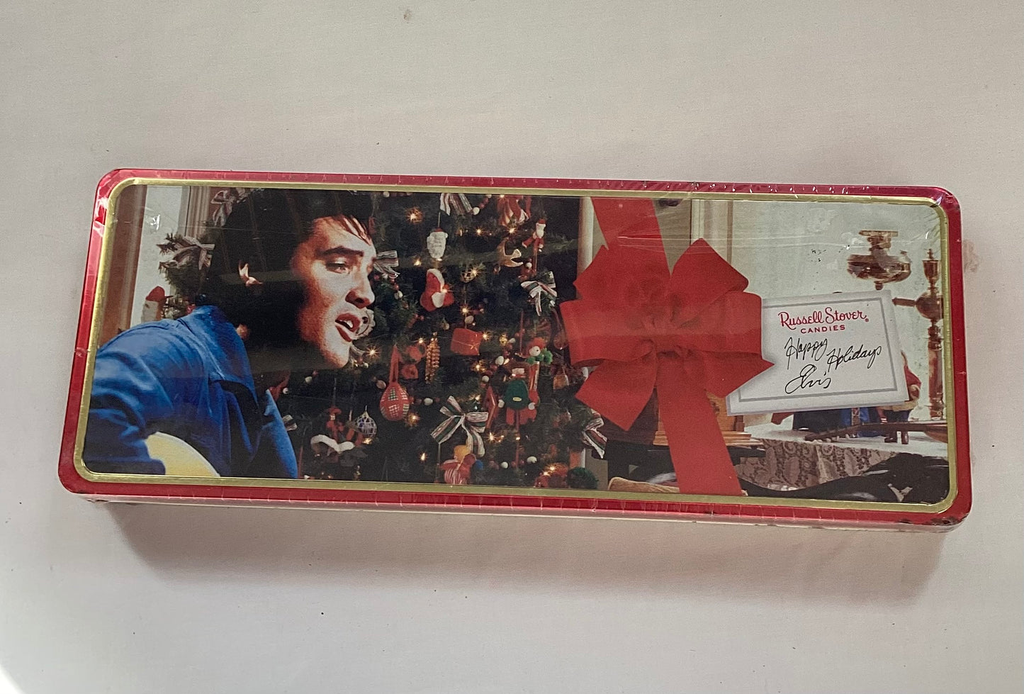 Unopened Elvis Presley Tin by Russell Stover