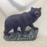 Ceramic Bear on Rock