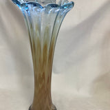 Tall Ombré Glass Vase