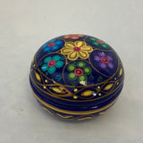 Blue Floral Trinket Box