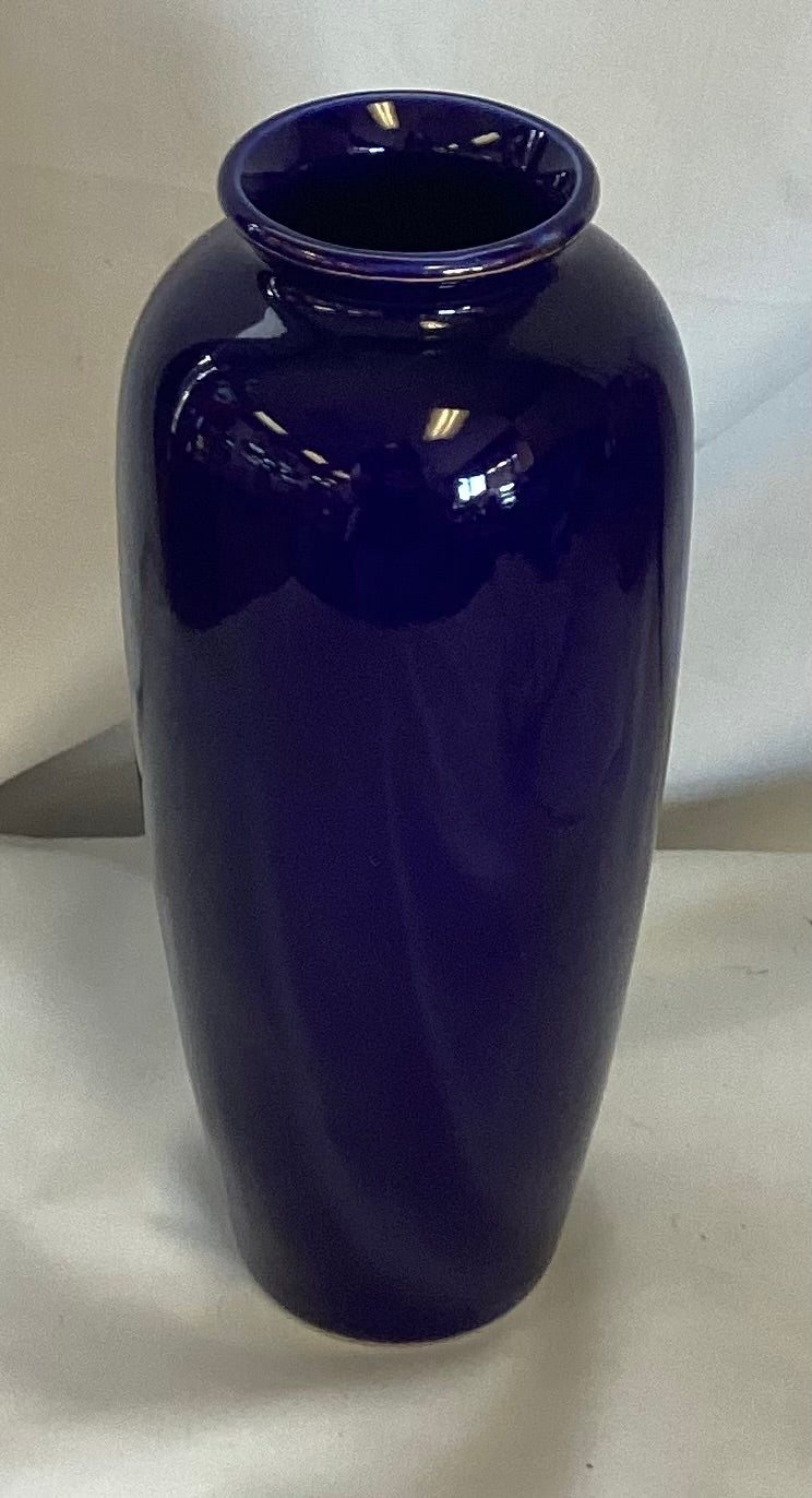 Cobalt Blue Asian Vase