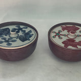 Vintage PairHandpainted Trinket Boxes