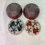 Vintage PairHandpainted Trinket Boxes