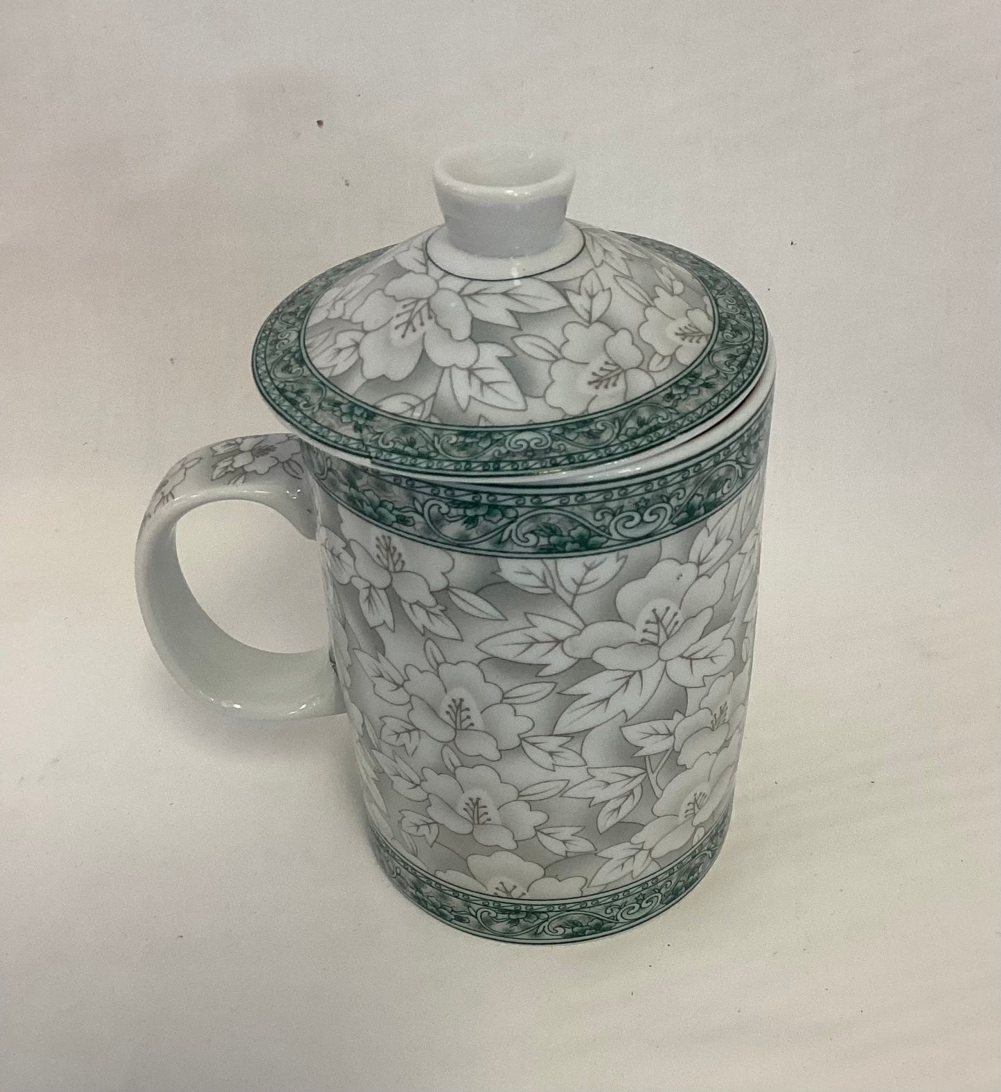 Asian Covered Tea Cup