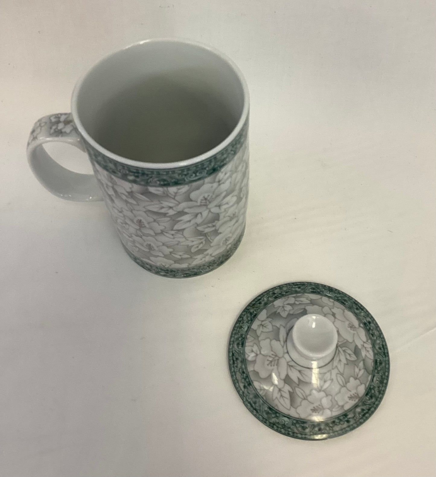 Asian Covered Tea Cup