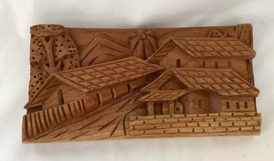 Wood Carved Asian City by Lanza 2007