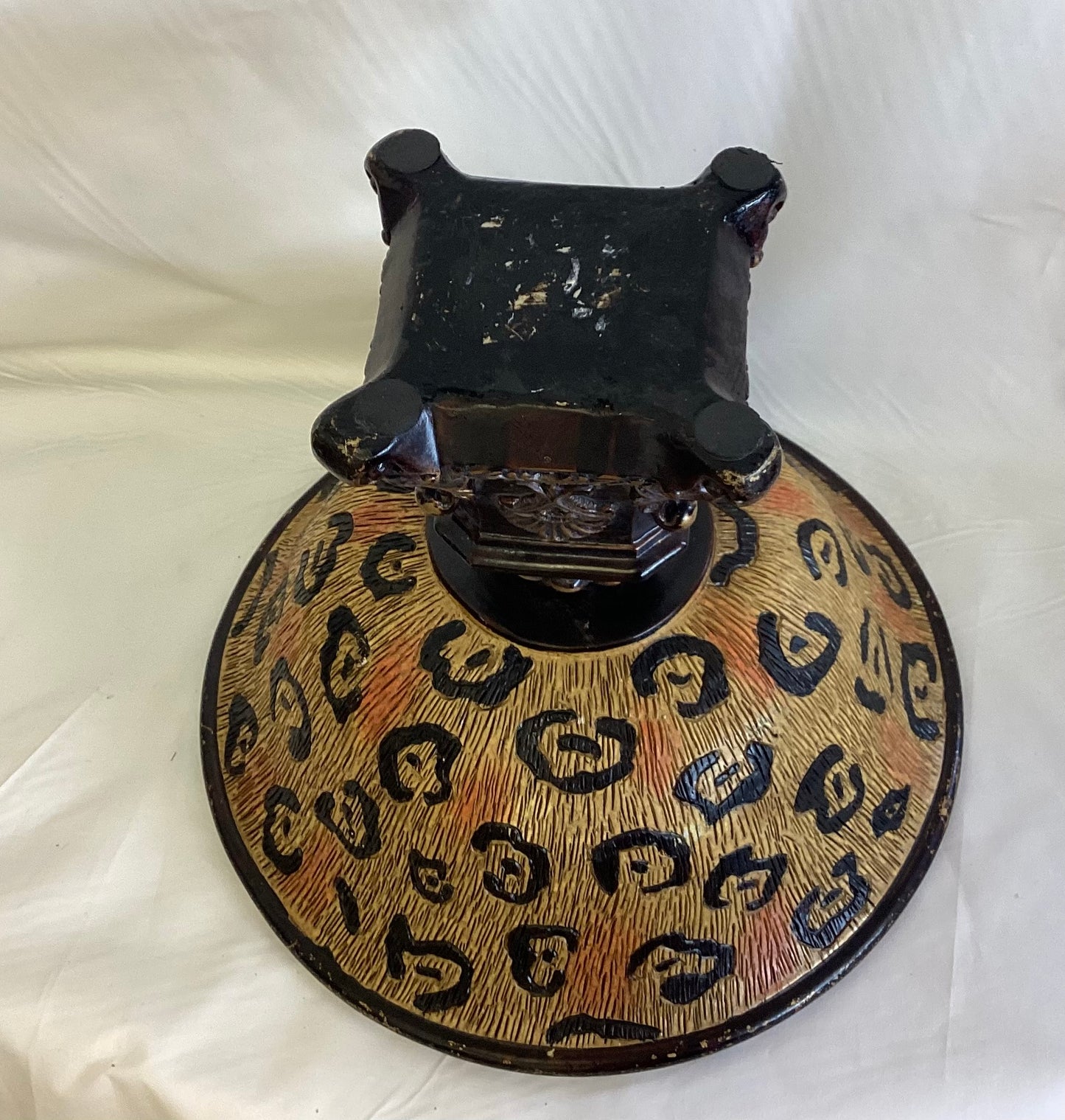 Cheetah Pedestal Bowl