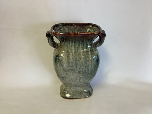 Green Glazed Vase with Handles