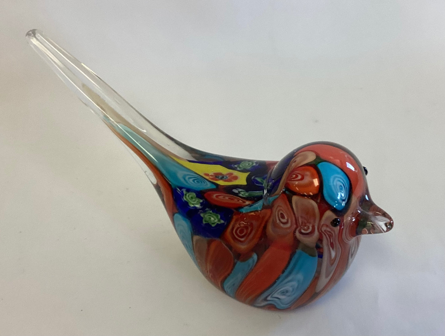 Glass Multi Colored Glass Bird