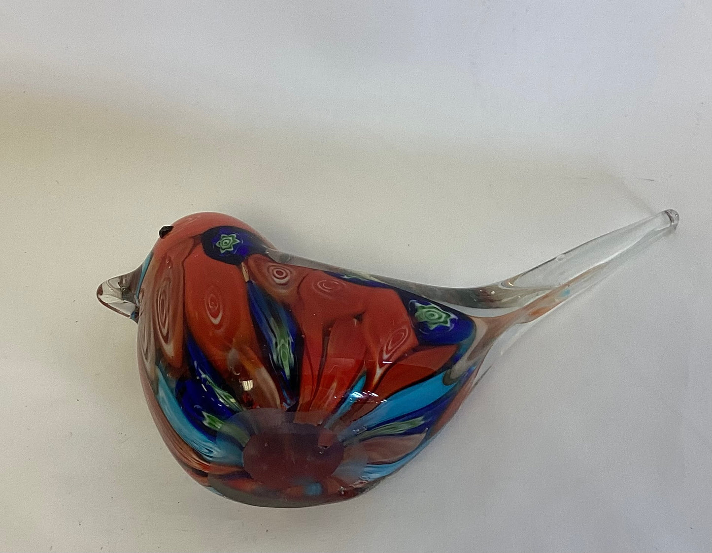 Glass Multi Colored Glass Bird