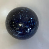 Blown Glass Blue Paperweight