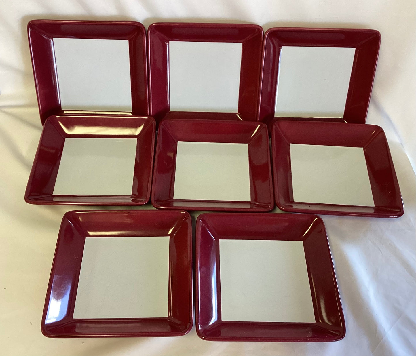 Pampered Chef Sandwich / Salad Plates Set of 8