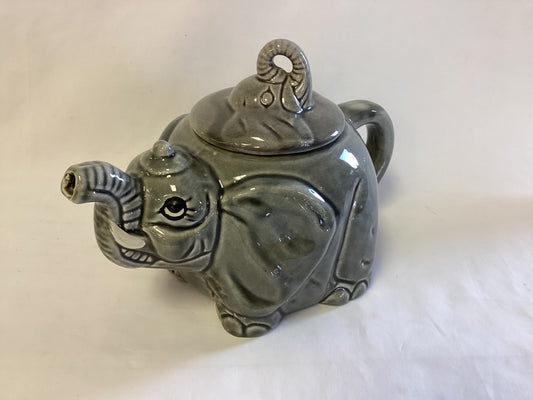 Grey Elephant Teapot