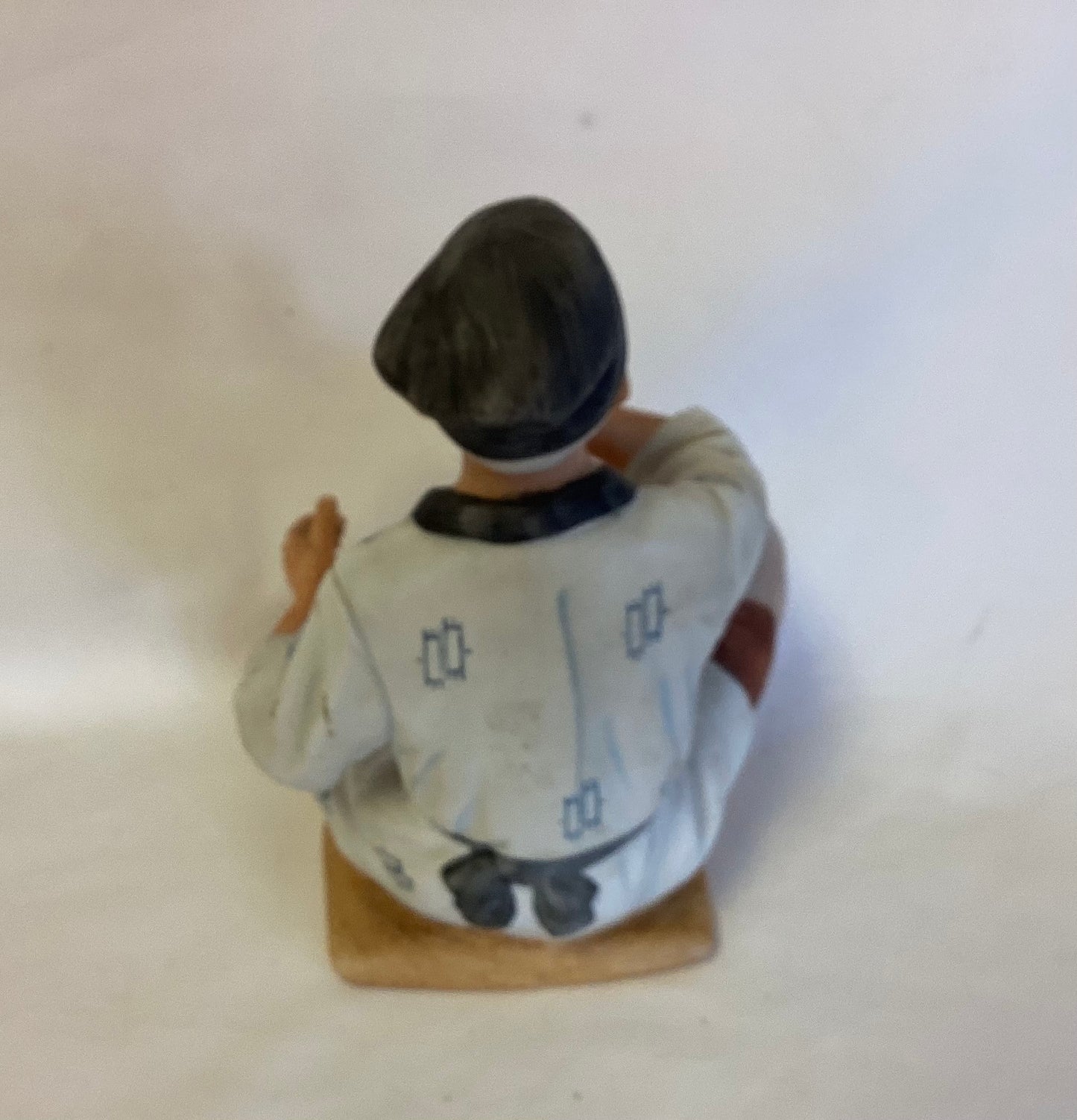 Asian Gentleman Porcelain Figurine