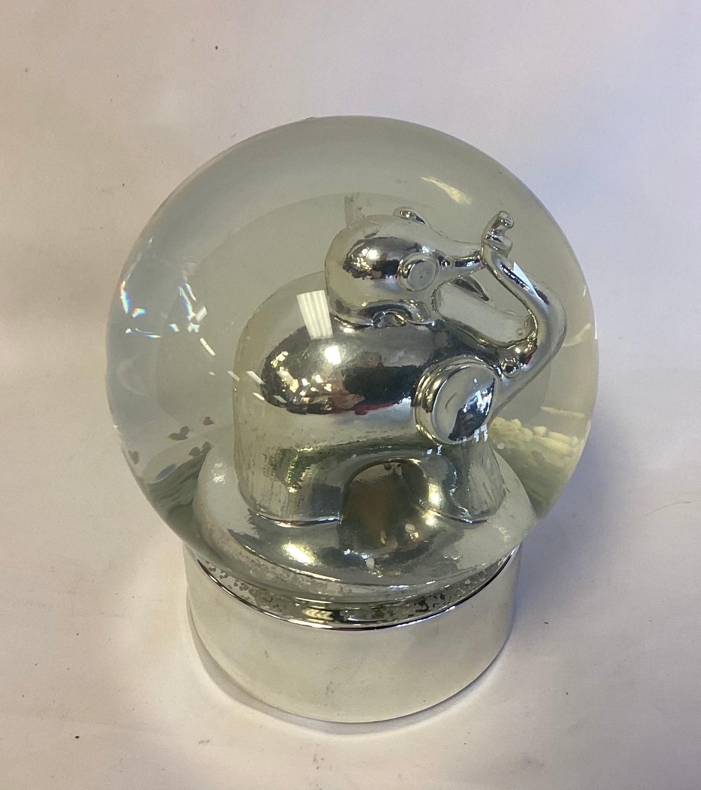 Elephant & Calf Snow Globe