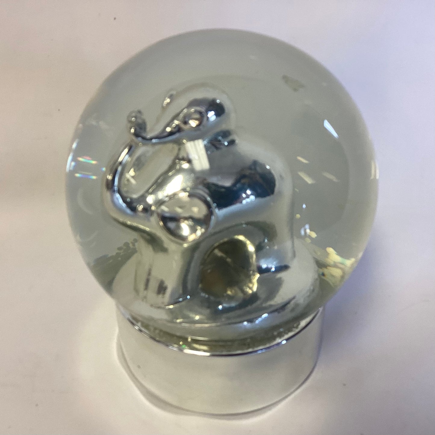 Elephant & Calf Snow Globe