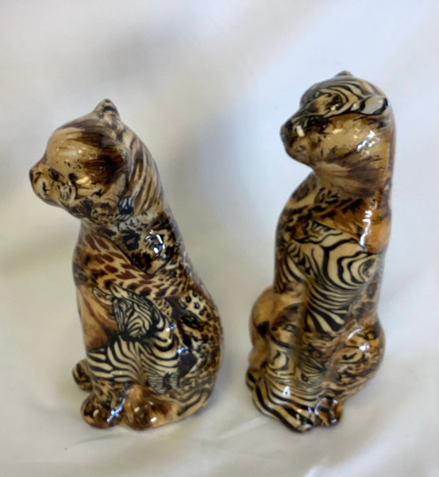 Cheetah Figurines Pair