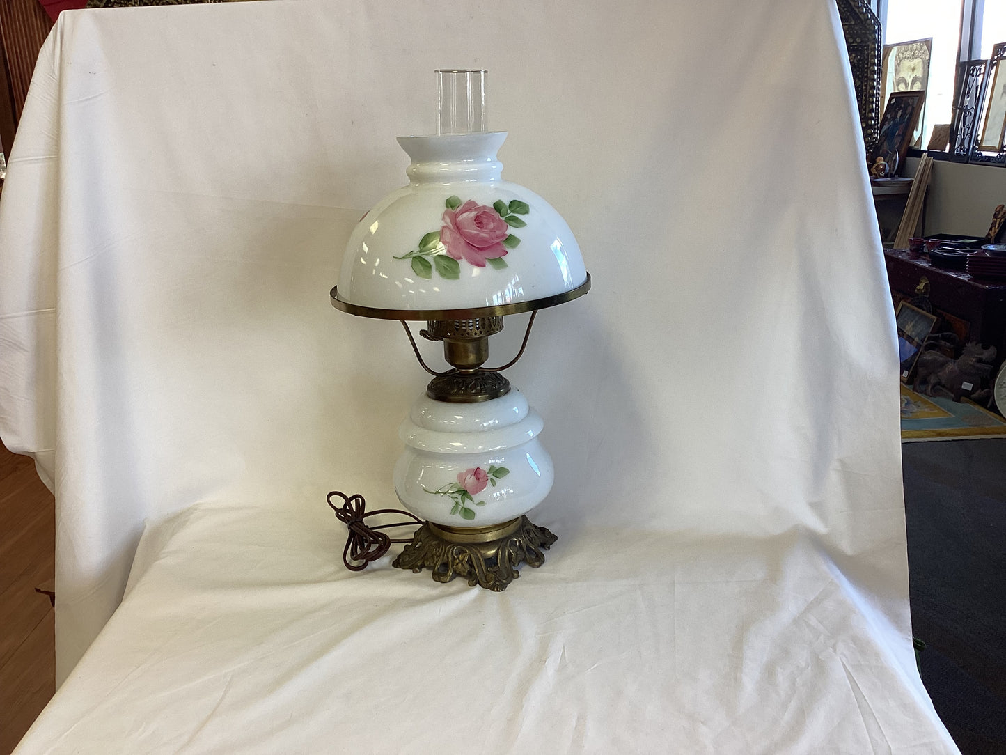 Vintage Hurricane Lamp