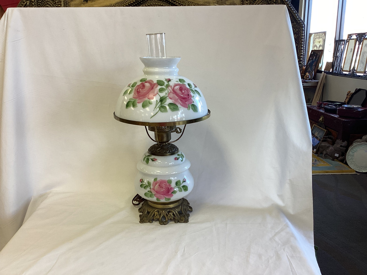 Vintage Hurricane Lamp