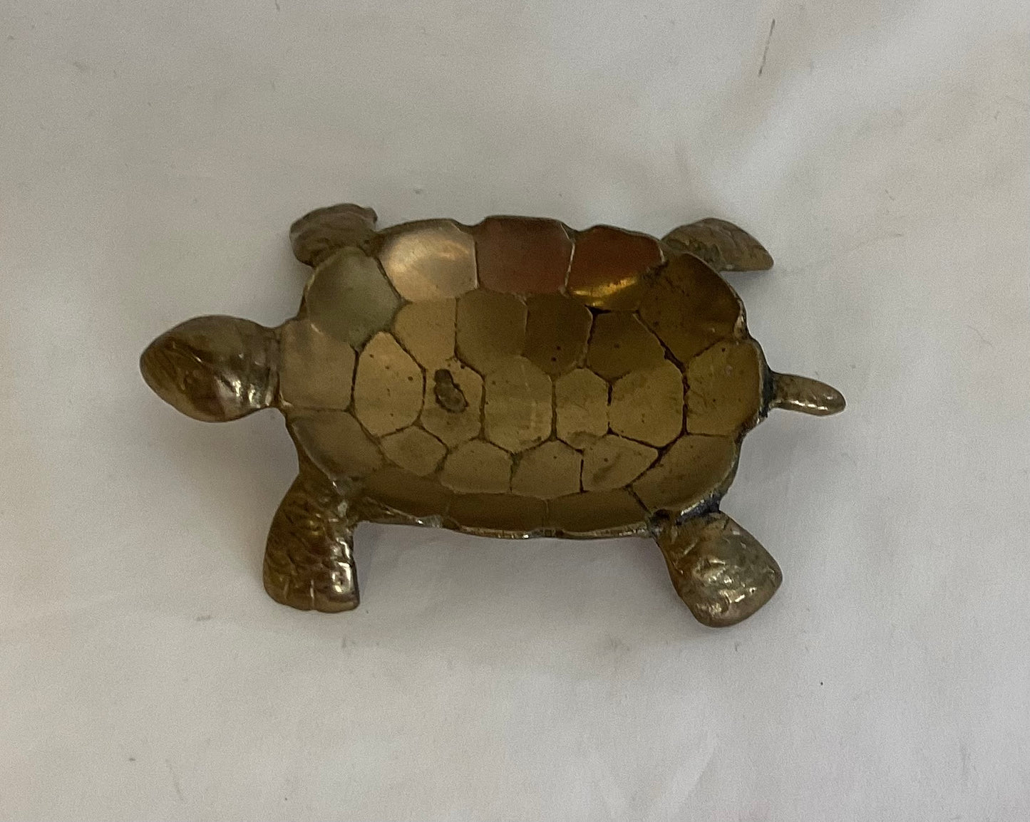 Brass Turtle Ashtray Vintage