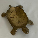 Brass Turtle Ashtray Vintage