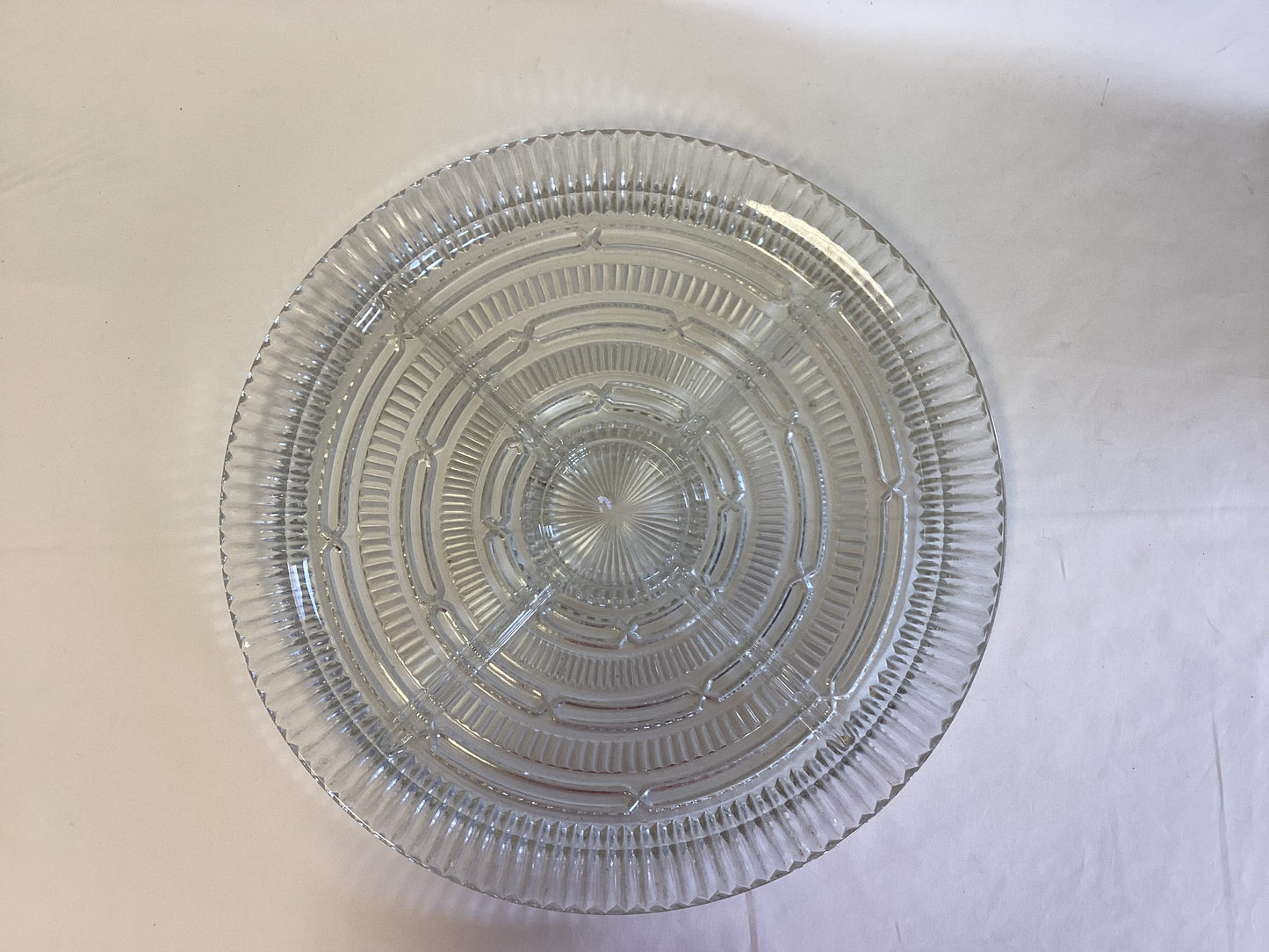 Vintage Round Glass Tray