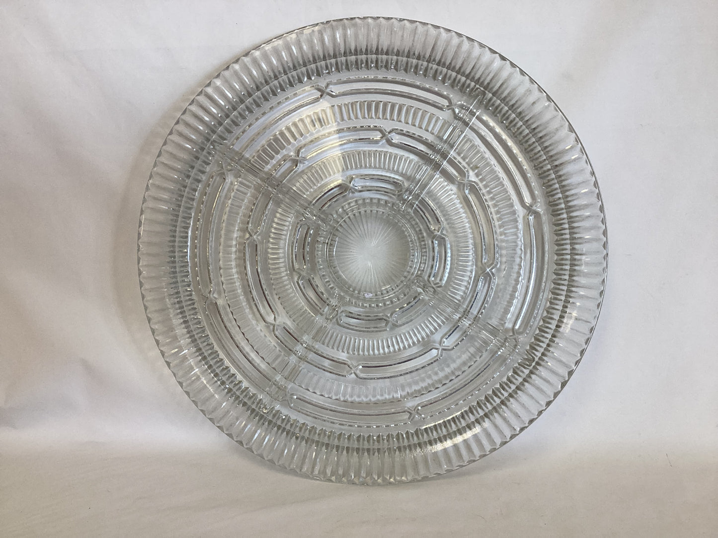 Vintage Round Glass Tray