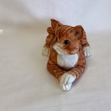 White Rock Studio Clay Orange Tabby Cat