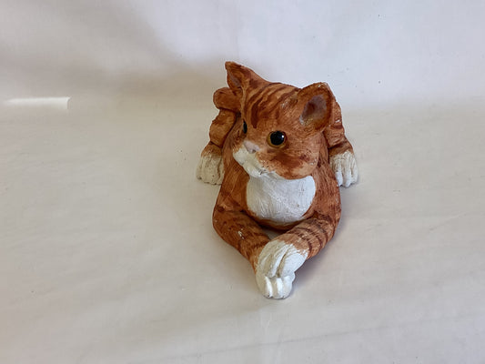 White Rock Studio Clay Orange Tabby Cat