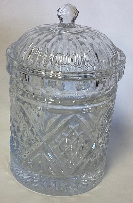 Heavy Glass Jar w/lid