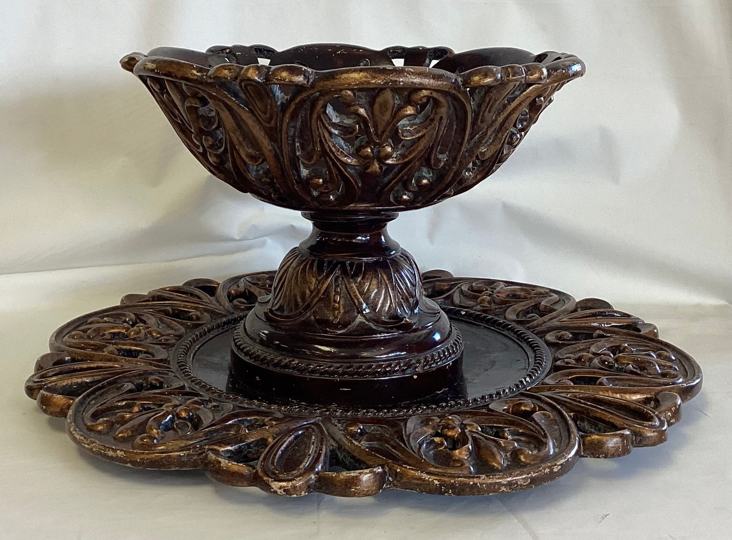 Pedestal Bowl w/large Platter