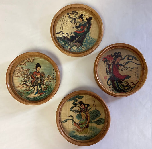 Asian Coasters set of 4