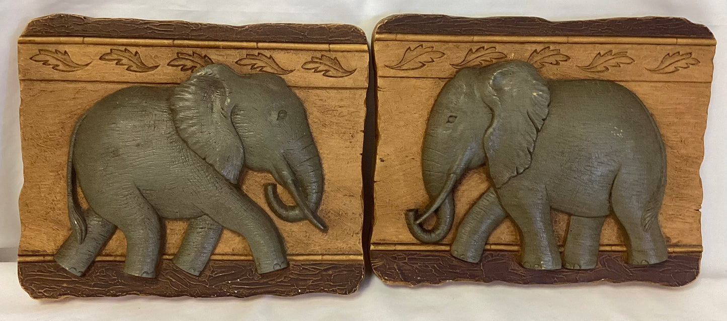 Pair of Home Interior Elephant Pictures