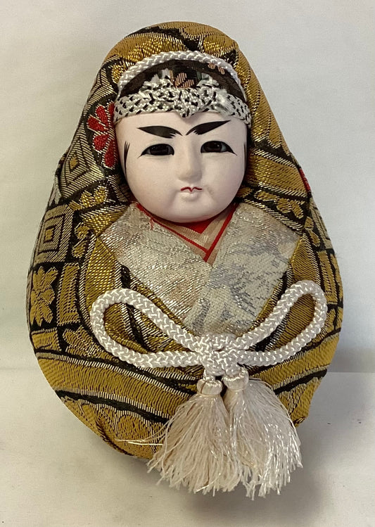 6” Vintage Japanese Hime - Daruma Kimono Doll