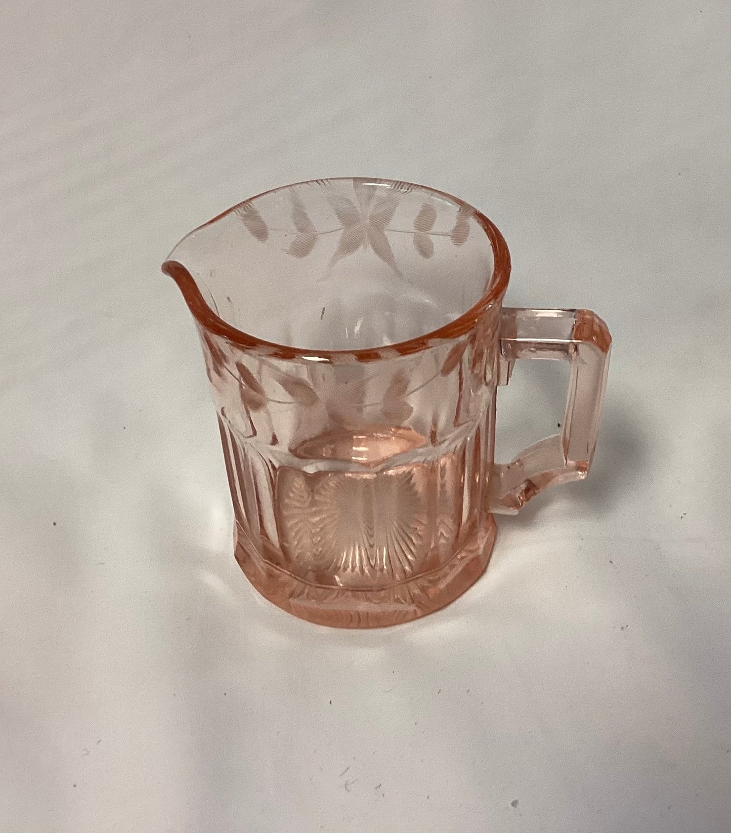 Vintage Pink Poinsettia Creamer