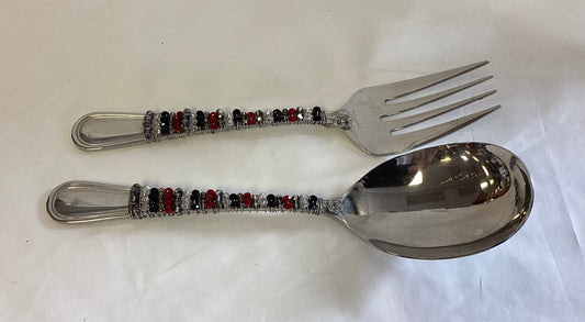 Beaded Fork and Spoon