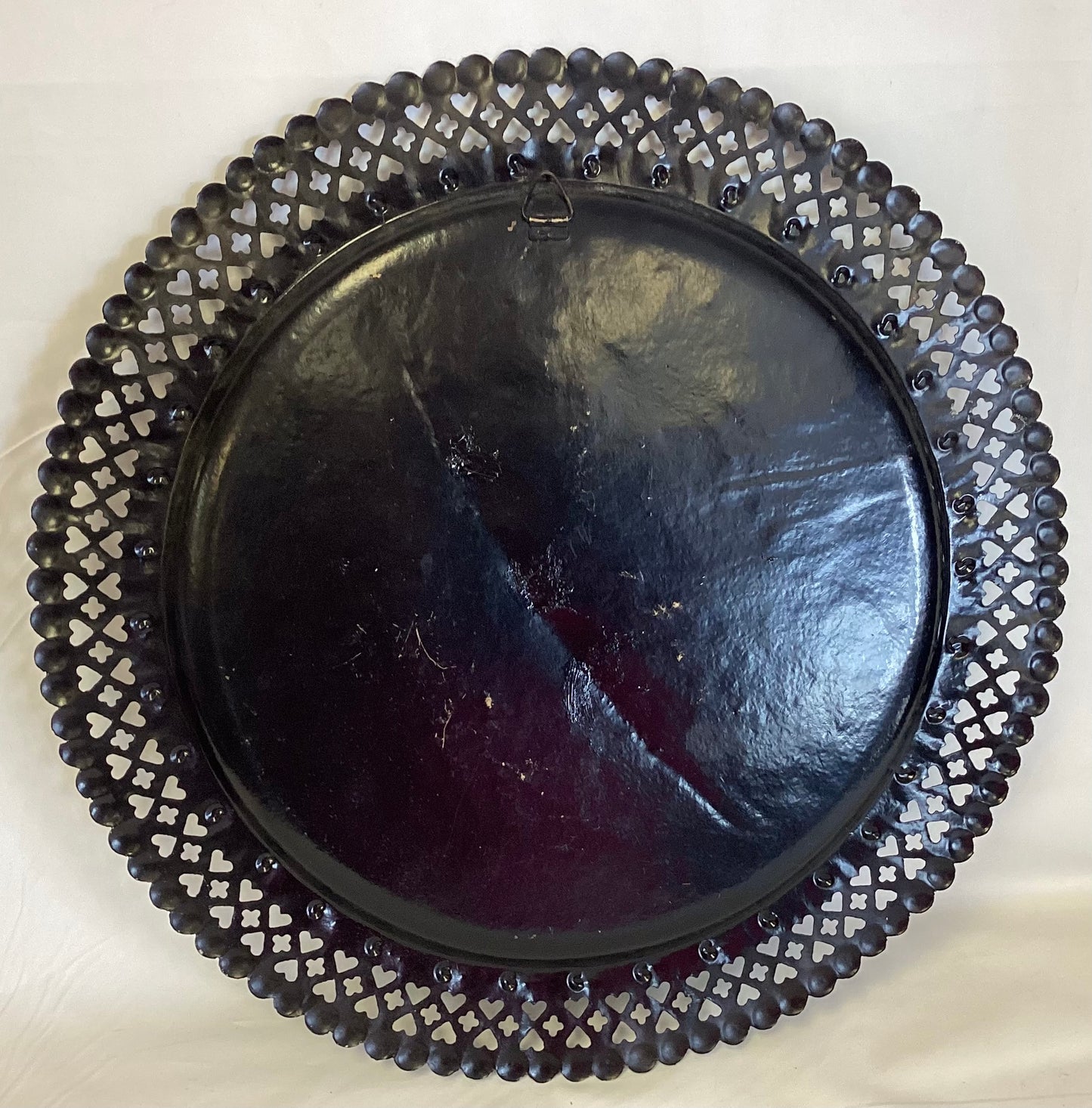 Handmade Hindu Carved Metal Plate