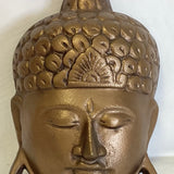 Brass Buddha Face Mask - vintage