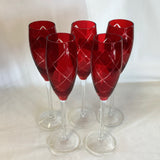 Champagne Glasses Set of 5